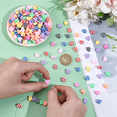 300Pcs Handmade Polymer Clay Beads CLAY-NB0001-77A-01-1