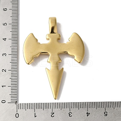 PVD Vacuum Plating 304 Stainless Steel Big Pendants STAS-B069-54G-1