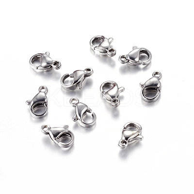 Tarnish Resistant 304 Stainless Steel Lobster Claw Clasps LS-X-STAS-AB09-1