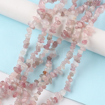 Natural Madagascar Rose Quartz Beads Strands G-G0003-B05-1