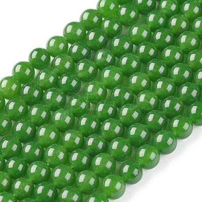15~16 inch Natural Chinese jade/Southern Jade Round Beads Strands X-GSR063-1