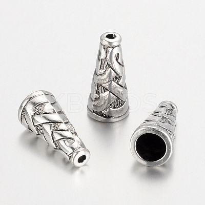 Tibetan Style Alloy Bead Cone X-TIBEB-00821-AS-NR-1
