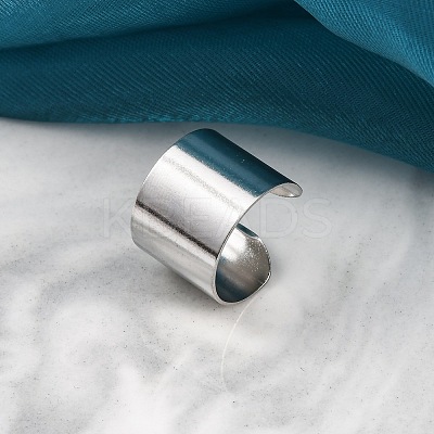 304 Stainless Steel Open Cuff Rings RJEW-G335-01C-1