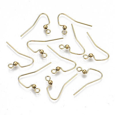 304 Stainless Steel Earring Hooks STAS-S111-010G-NR-1