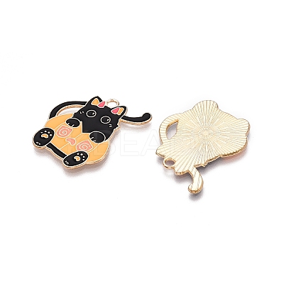 Halloween Theme Alloy Enamel Pendants PALLOY-N176-33-RS-1