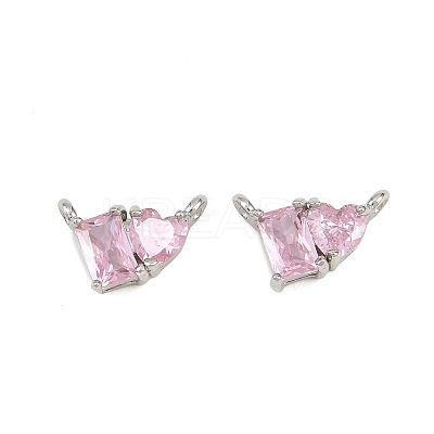 Brass Pave Cubic Zirconia Charms CU-CBA6A75-04P-01-1