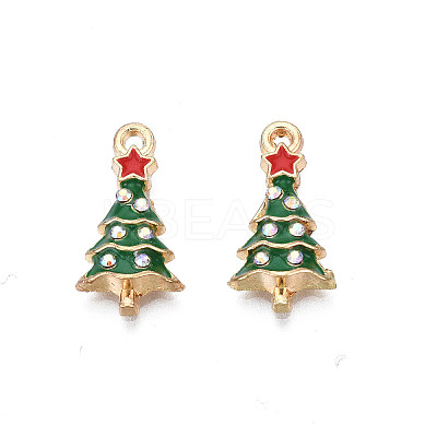 Rack Plating Alloy Enamel Pendants LS-ENAM-N055-136A-1