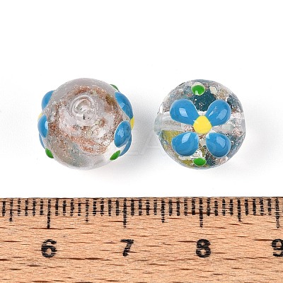 Luminous Handmade Gold Sand Lampwork Beads LAMP-N035-04B-1