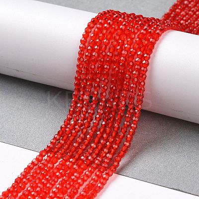 Transparent Glass Beads Strands LS-GLAA-H021-04-25-1
