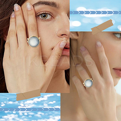 8Pcs 304 Stainless Steel Cuff Ring Settings STAS-BBC0008-13D-1