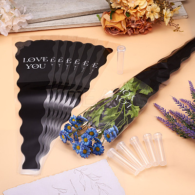 50Pcs OPP Flower Bouquet Wrapping Craft Paper DIY-TA0010-93B-1