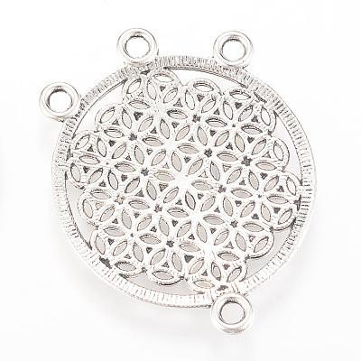 Tibetan Style Alloy Chandelier Components Links LS-X-TIBE-Q066-21AS-RS-1