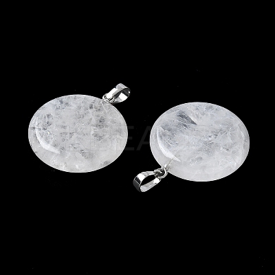 Natural Quartz Crystal Pendants G-A259-04P-06-1