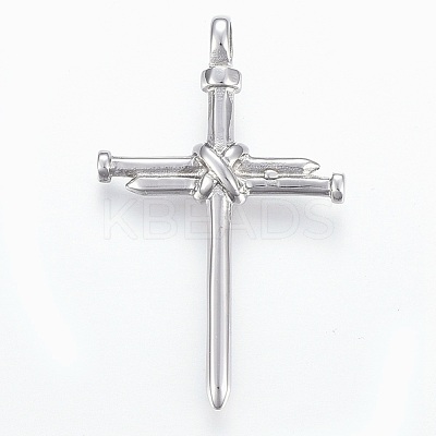 Tarnish Resistant 304 Stainless Steel Big Pendants STAS-L204-04P-1