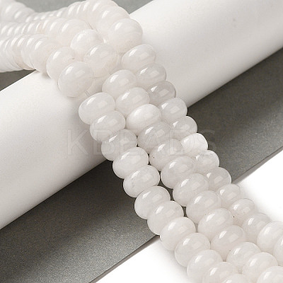 Natural White Jade Beads Strands G-B078-H01-01-1