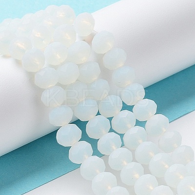 Imitation Jade Solid Color Glass Beads Strands EGLA-A034-J3mm-MD06-1