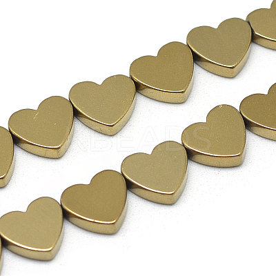 Electroplate Non-magnetic Synthetic Hematite Beads Strands G-T057-13F-1