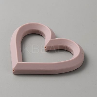 Heart Food Grade Eco-Friendly Silicone Focal Beads SIL-WH0018-26A-1
