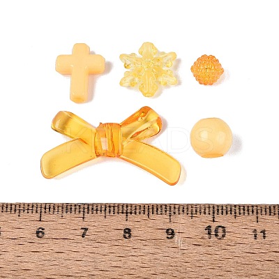 Transparent & Opaque Acrylic Beads TACR-T028-26F-1