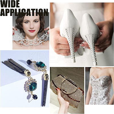 1 Roll Electrophoresis Iron Rhinestone Strass Chains CHC-GF0001-06C-1