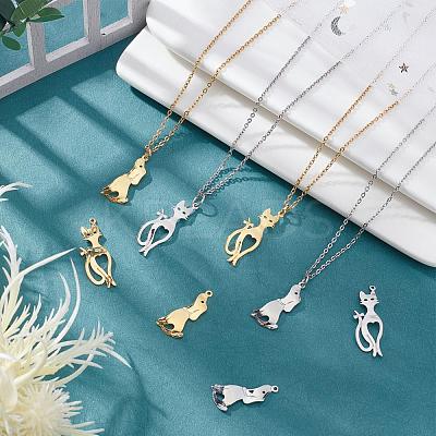 48Pcs 4 Colors Rack Plating Brass Pendants KK-FH0001-91-1