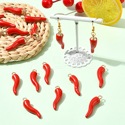 Alloy Enamel Pendants FIND-SC0018-15B-1