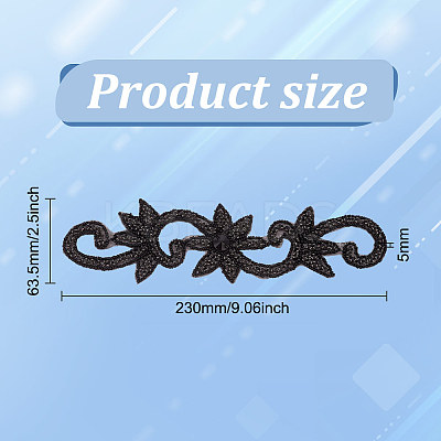 Flower Hotfix Rhinestone DIY-WH0504-33C-1