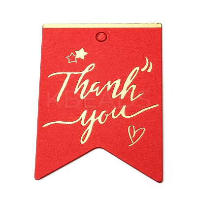 100Pcs Hot Stamping Thank You Paper Gift Tags CDIS-A007-01B-1