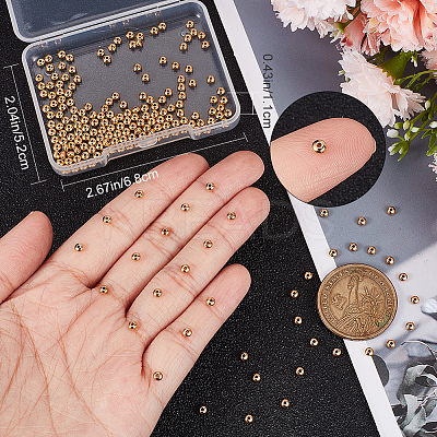 250Pcs Brass Beads KK-CN0002-54-1