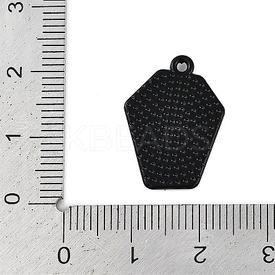 Halloween Theme Spray Painted Alloy Enamel Pendants PALLOY-D029-01C-RS-1