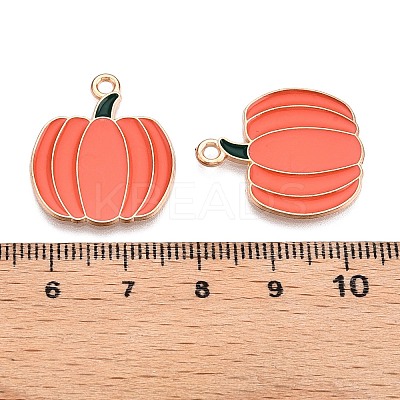 Thanksgiving Day Theme Alloy Enamel Pendants X-ENAM-T020-35I-1