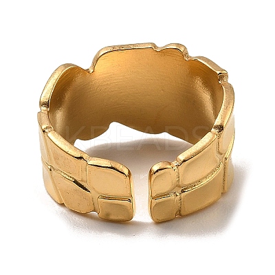 304 Stainless Steel Open Cuff Rings RJEW-Z018-05G-1