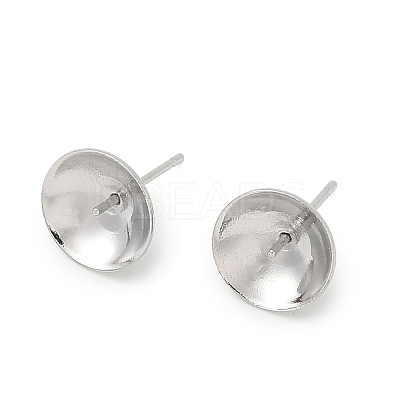 Brass Stud Earring Findings KK-A300-29D-P-1