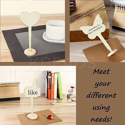 60Pcs 12 Styles Wood Pieces WOOD-CJ0002-05-1