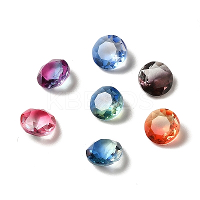 Faceted K9 Glass Rhinestone Cabochons GGLA-B002-01A-1