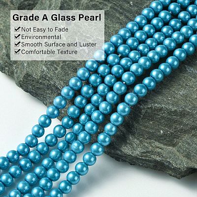 Grade A Glass Pearl Beads HY-J001-4mm-HX024-1