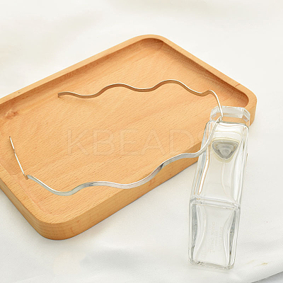 Hair Accessories Iron Wavy Hair Bands Findings LS-OHAR-PW0001-161P-B-1