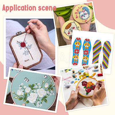 10Pcs 10 Colors Plastic Canvas Sheets for Embroidery DIY-AR0004-72-1