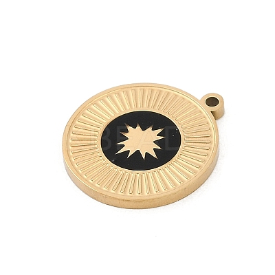 304 Stainless Steel Enamel Pendants STAS-I325-055G-02-1