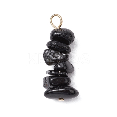 10Pcs 5 Colors 12 Constellation Natural Golden Sheen Obsidian & Lapis Lazuli & Gold Rutilated Quartz & Amethyst & Strawberry Quartz Pendants PALLOY-JF02839-03-1