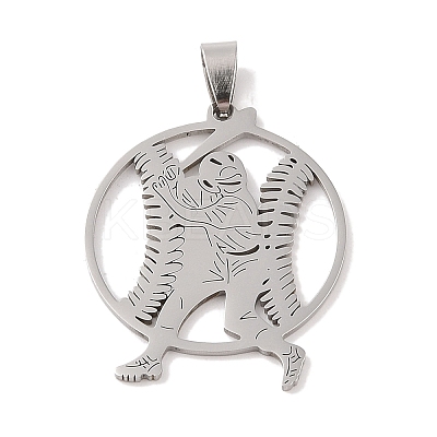 Non-Tarnish 201 Stainless Steel Pendants STAS-A094-05A-P-1