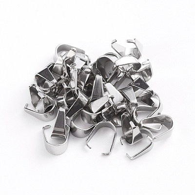 Stainless Steel Snap on Bails YS-TAC0003-05B-P-1