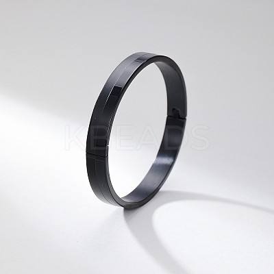 201 Stainless Steel Plain Bangles LH4419-3-1