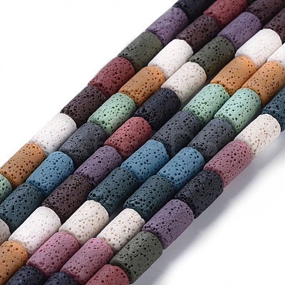 Natural Lava Rock Beads Strands G450-B13-1