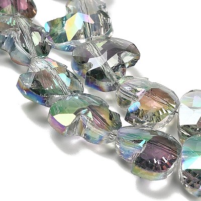 Electroplate Glass Beads Strands EGLA-P066-03A-FR04-1