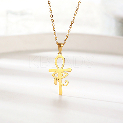 Fashionable 304 Stainless Steel pendant necklace suitable for daily wear for women. AI3619-1-1