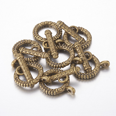 Tibetan Style Zinc Alloy Toggle Clasps LS-MLF0211Y-NF-1