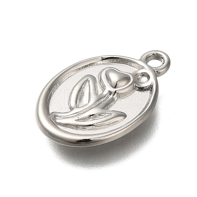 304 Stainless Steel Pendant Rhinestone Settings STAS-H225-04P-1