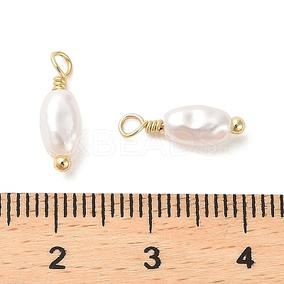 ABS Plastic Imitation Pearl Pendants KK-M266-33G-1