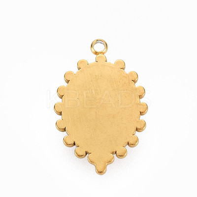 304 Stainless Steel Pendants STAS-N087-42G-1